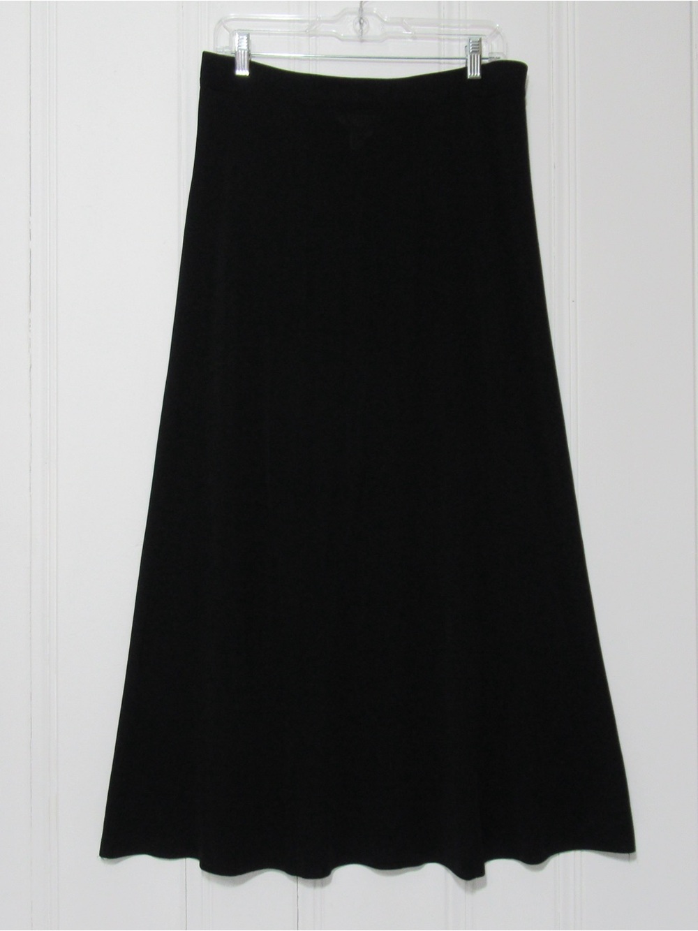 Exclusively Misook Black Knit Maxi Long Skirt Size XL